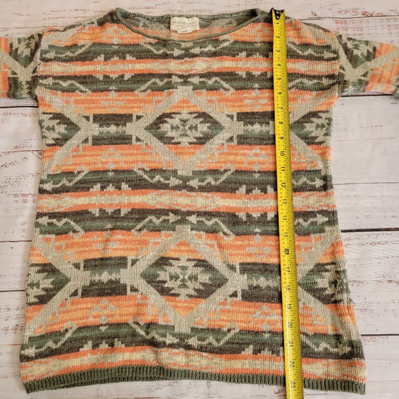 Denim & Supply Ralph Lauren XS 100% Cotton Southwestern Tribal Aztec Sweater - Picture 4 of 5